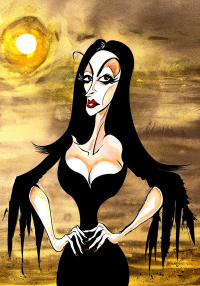 Vampira uit de film Ed Wood (1994) geregisseerd door Tim Burton door Neale Osborne
